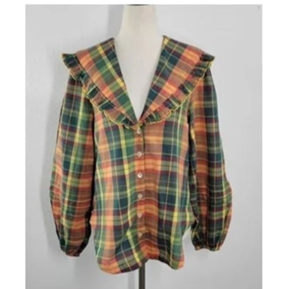 NWT - Free People Molly Ruffle Top - XL - Picture 4 of 8